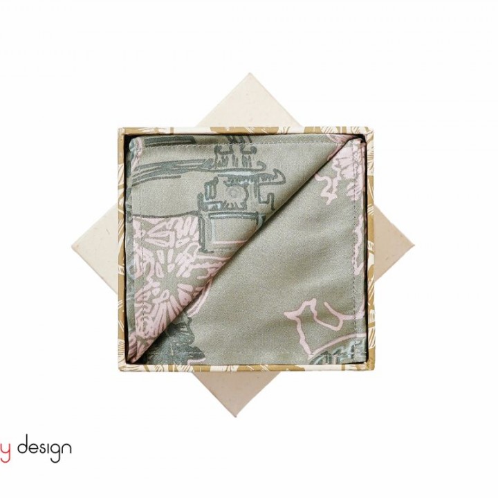 Khăn lụa vuông pocket square -SHOU BREEZE